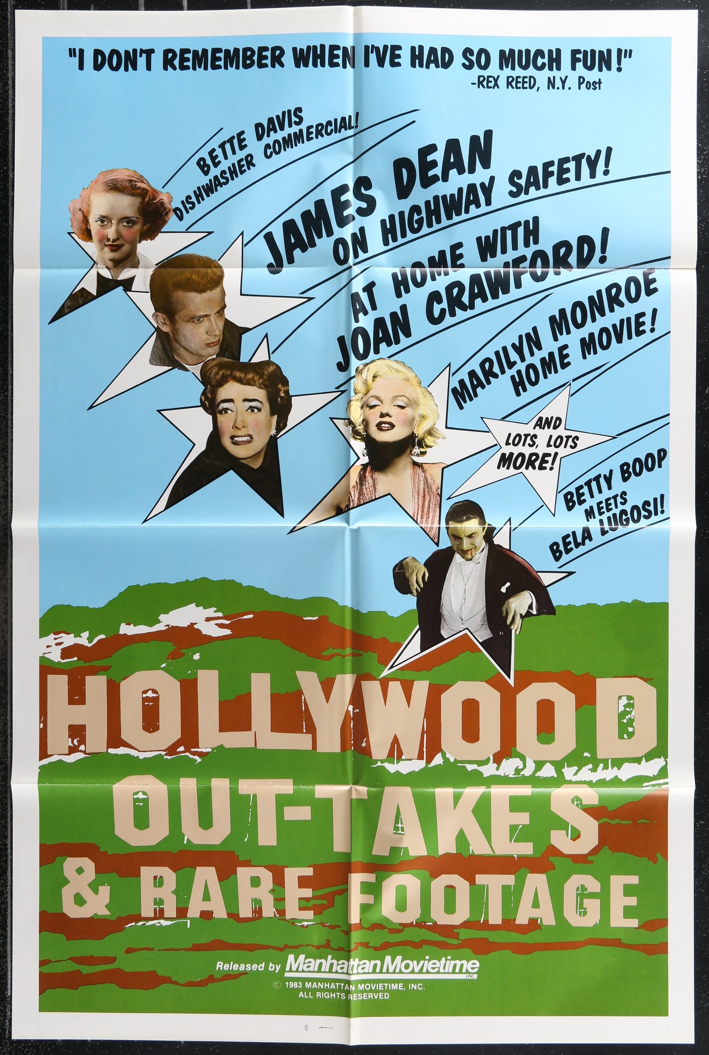 Hollywood Out-Takes And Rare Footage (1983) Original US One Sheet Movie Poster