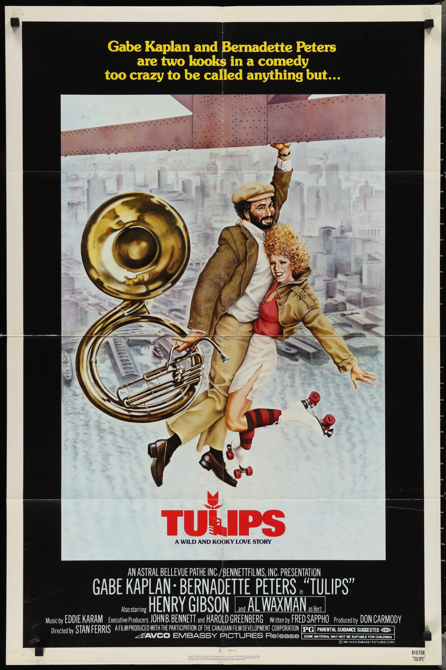 Tulips (1981) Original US One Sheet Movie Poster