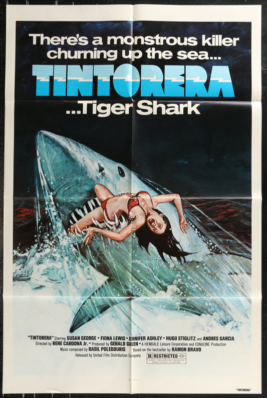 Tintorera (1977) Original US One Sheet Movie Poster