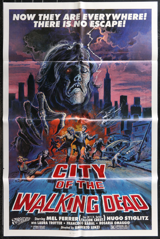 City Of The Walking Dead (1984 RR) Original US One Sheet Movie Poster