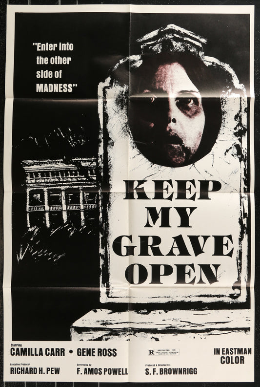 Keep My Grave Open (1980) Original US One Sheet Movie Poster