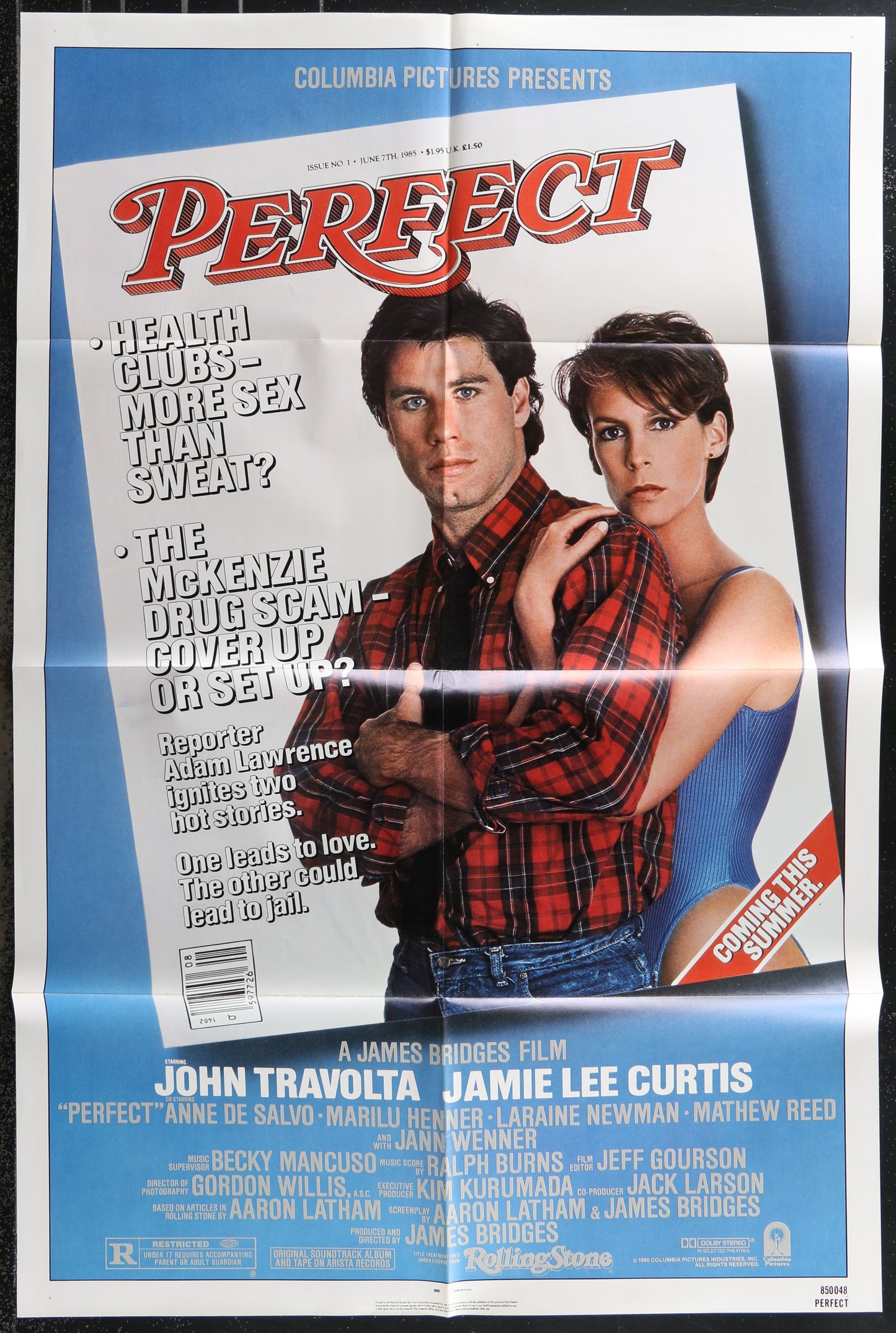 Perfect (1985) Original US One Sheet Movie Poster