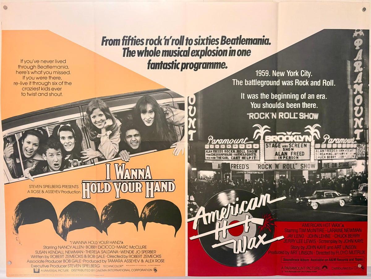 I Wanna Hold Your Hand / American Hot Wax (1978) UK Quad Poster