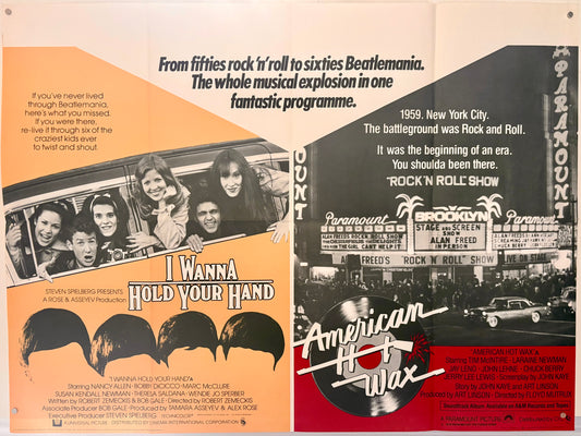 I Wanna Hold Your Hand / American Hot Wax (1978) UK Quad Poster