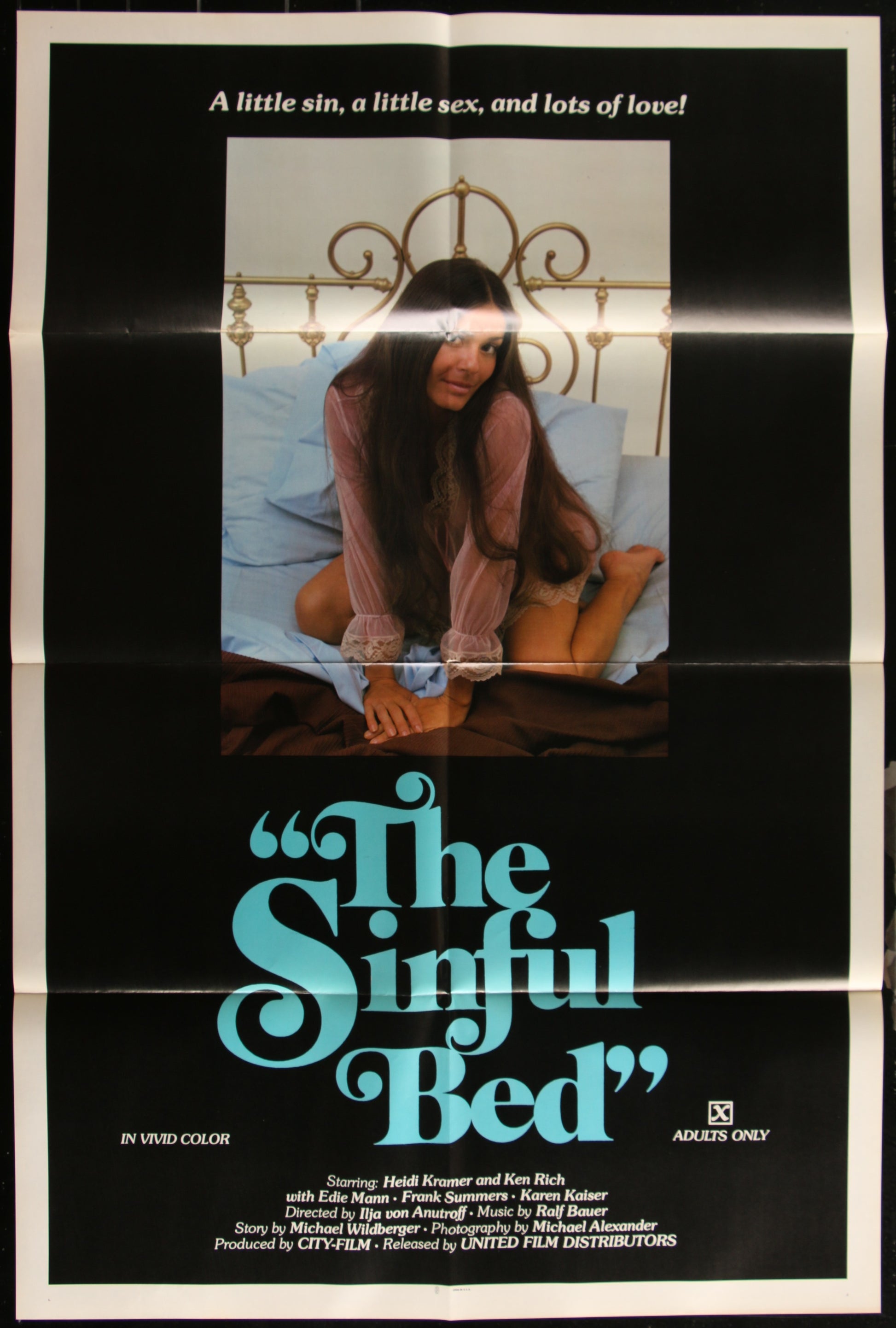 The Sinful Bed (1974) Original US One Sheet Movie Poster