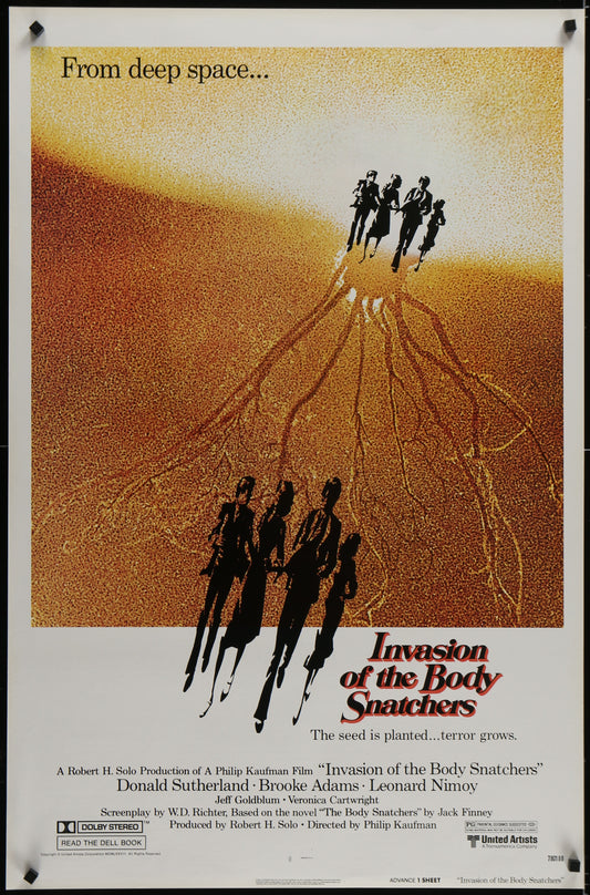 Invasion Of The Body Snatchers (1978) Original US One Sheet Movie Poster 27 x 41