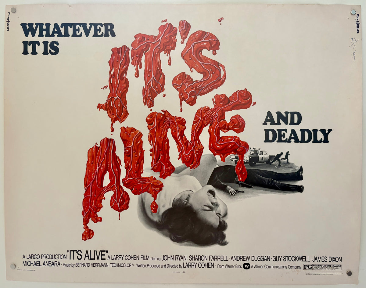 It's Alive (1974) Original US Half Sheet Movie Poster - Larry Cohen