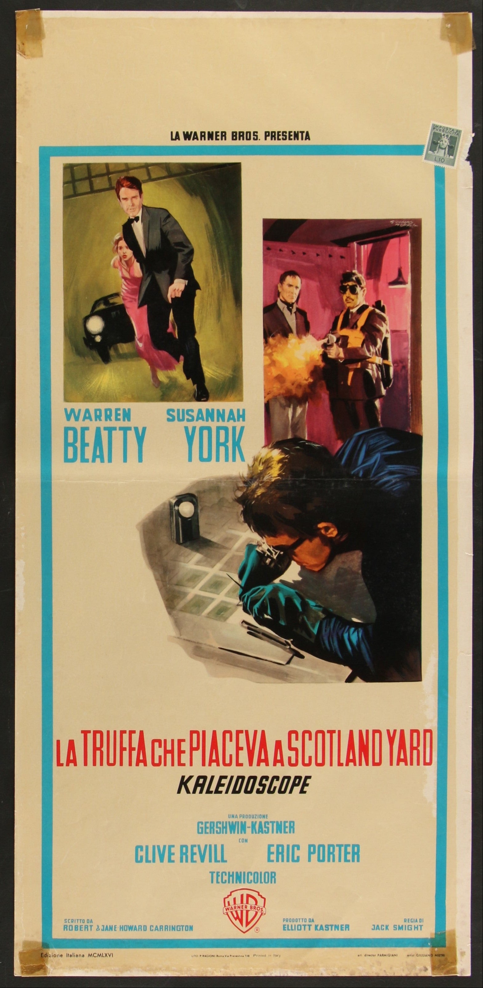 Kaleidoscope (1966) Original Italian Locandina Movie Poster