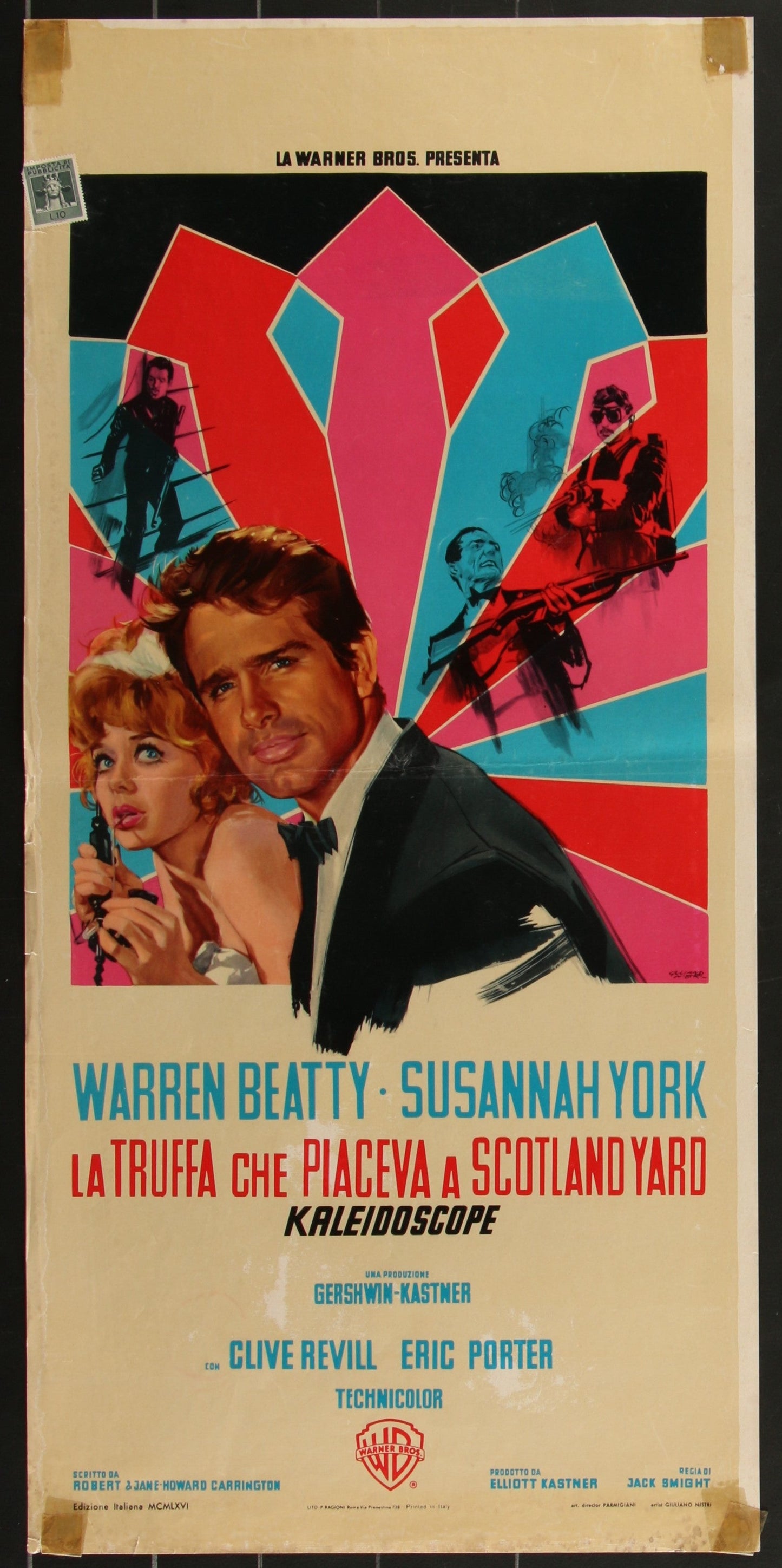 Kaleidoscope (1966) Original Italian Locandina Movie Poster