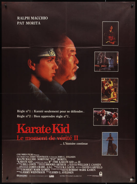Karate Kid Part II (1986) Original French One Panel Movie Poster