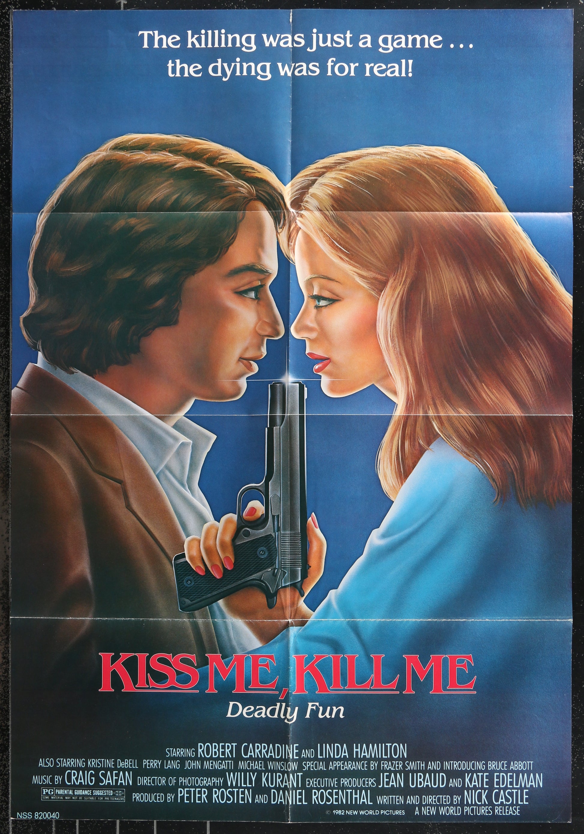 Kiss Me, Kill Me (1983) Original US One Sheet Movie Poster 26¾ x 38½