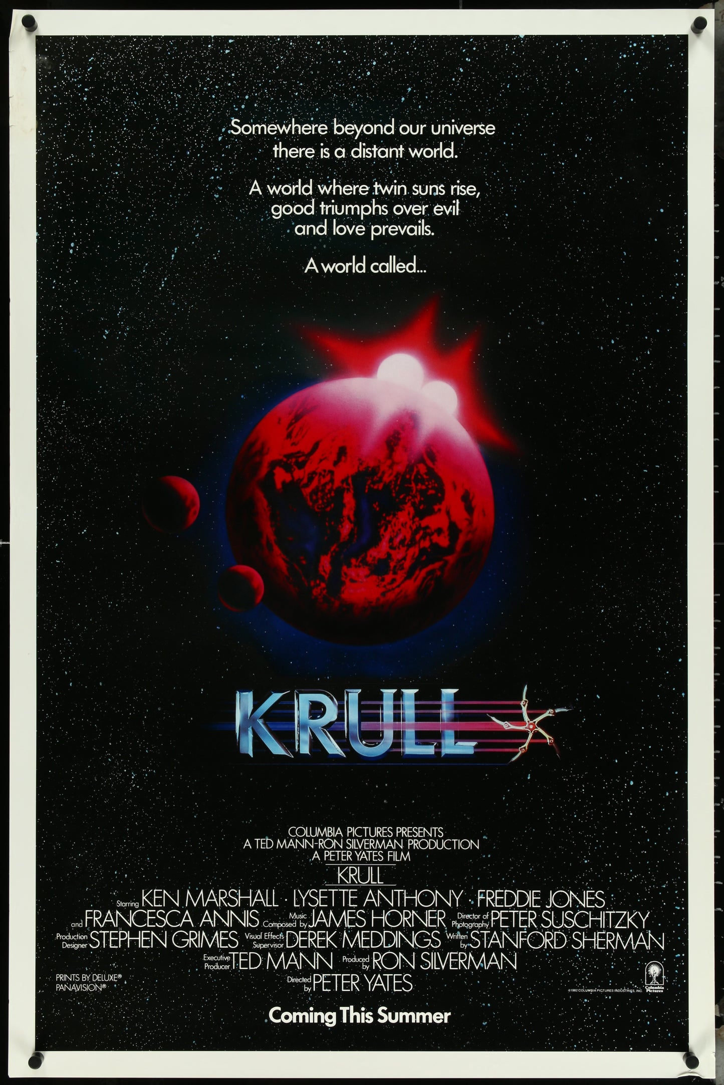 Krull (1983) Original US One Sheet Movie Poster
