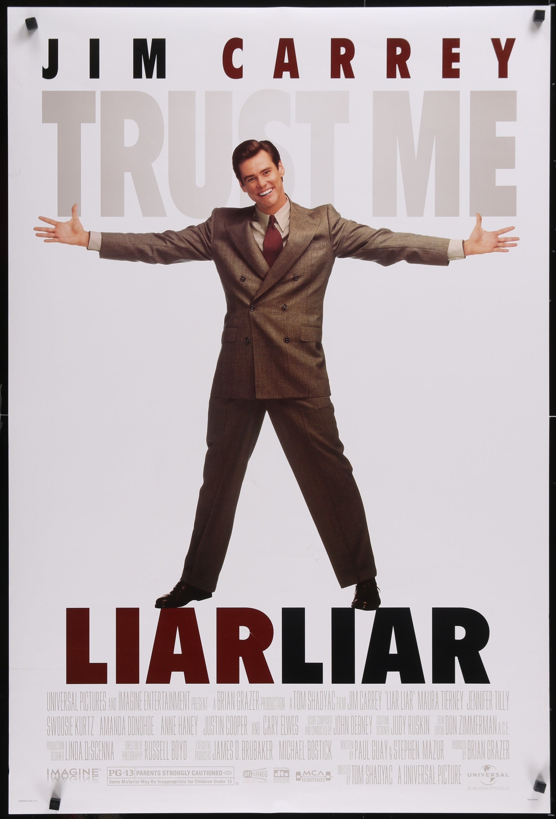 Liar Liar (1997) Original US One Sheet Movie Poster 27 x 40