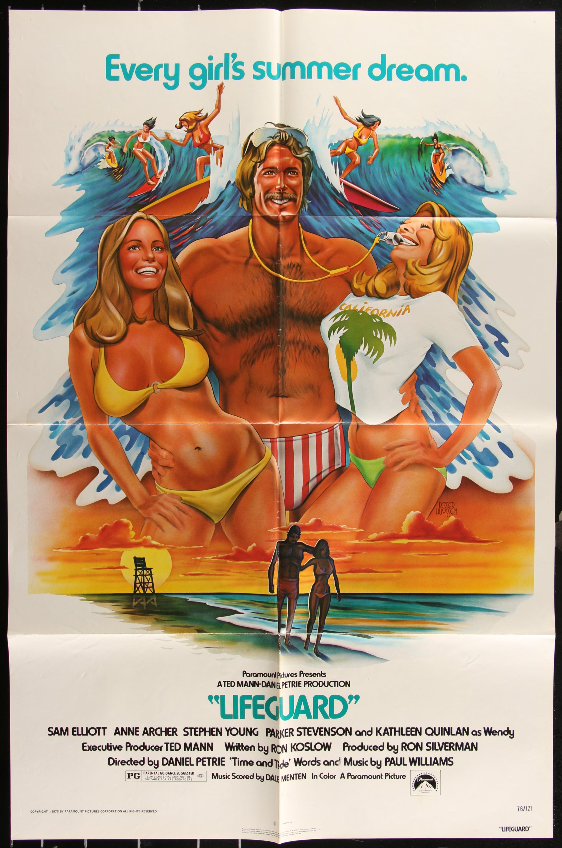 Lifeguard (1976) Original US One Sheet Movie Poster 27 x 41