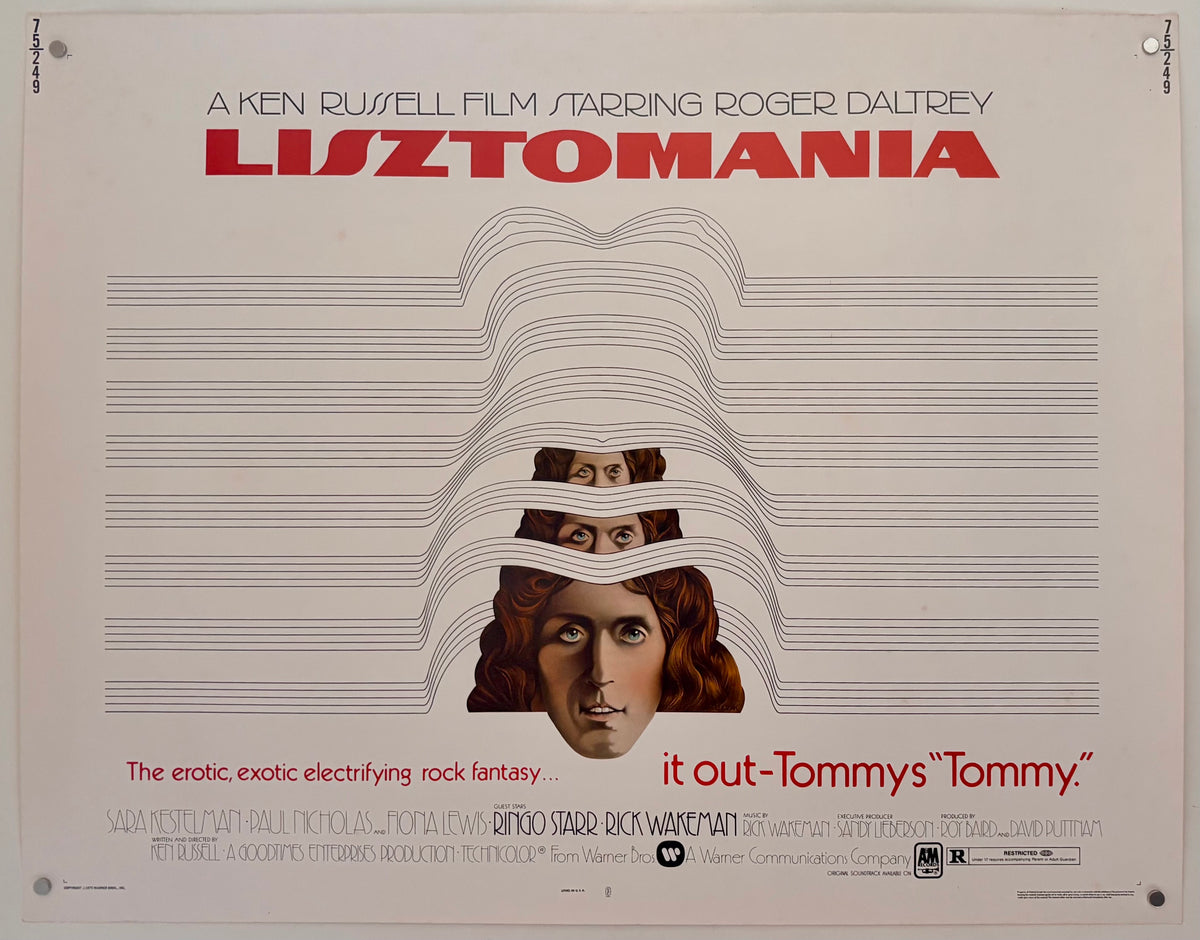 Lisztomania (1975) Original US Half Sheet Movie Poster - Roger Daltrey
