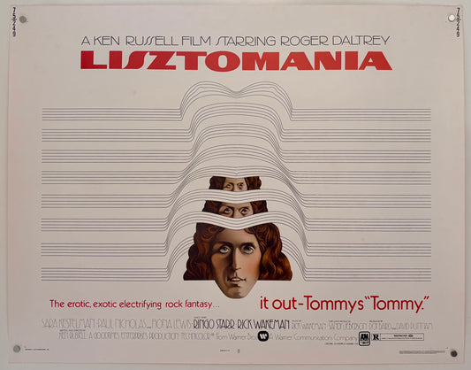 Lisztomania (1975) Original US Half Sheet Movie Poster - Roger Daltrey