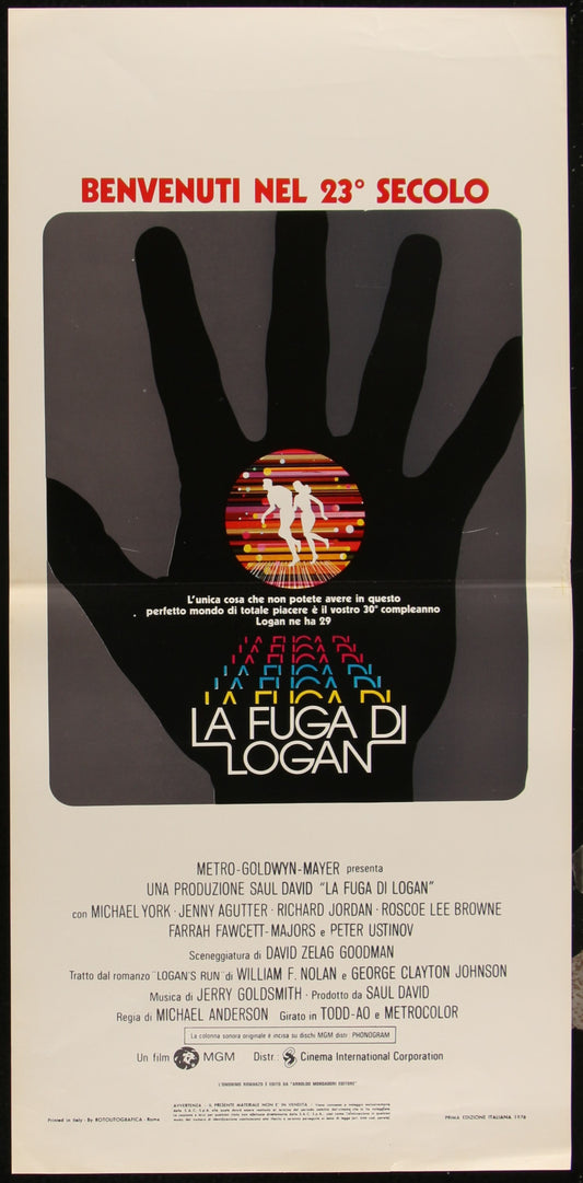 Logan's Run (1976) Original Italian Locandina Movie Poster