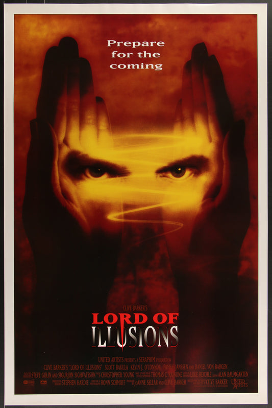 Lord of Illusions (1995) Original International One Sheet Movie Poster 27 x 41