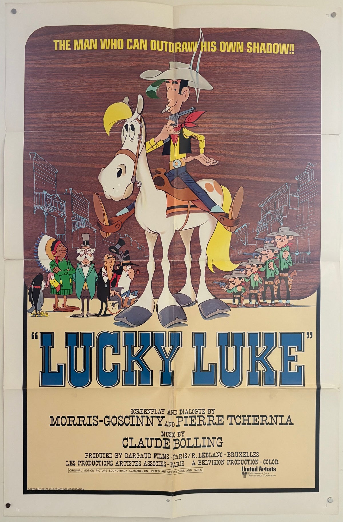Lucky Luke (1971) Original US One Sheet Movie Poster