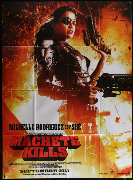 Machete Kills 2013 French Grande Teaser Poster 116 x 157 cm Michelle Rodriguez