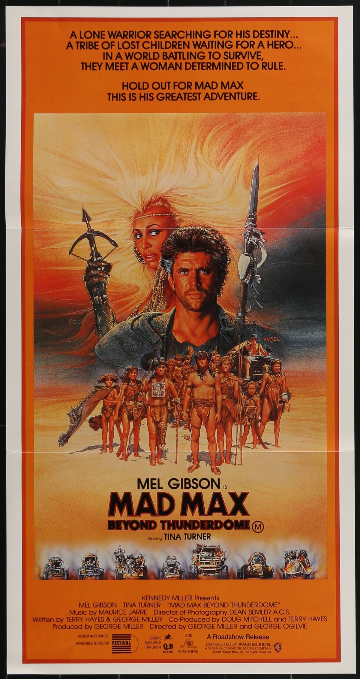 Mad Max Beyond Thunderdome (1985) Original Australian Daybill Poster
