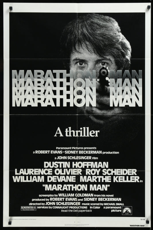 Marathon Man (1976) Original US One Sheet Movie Poster