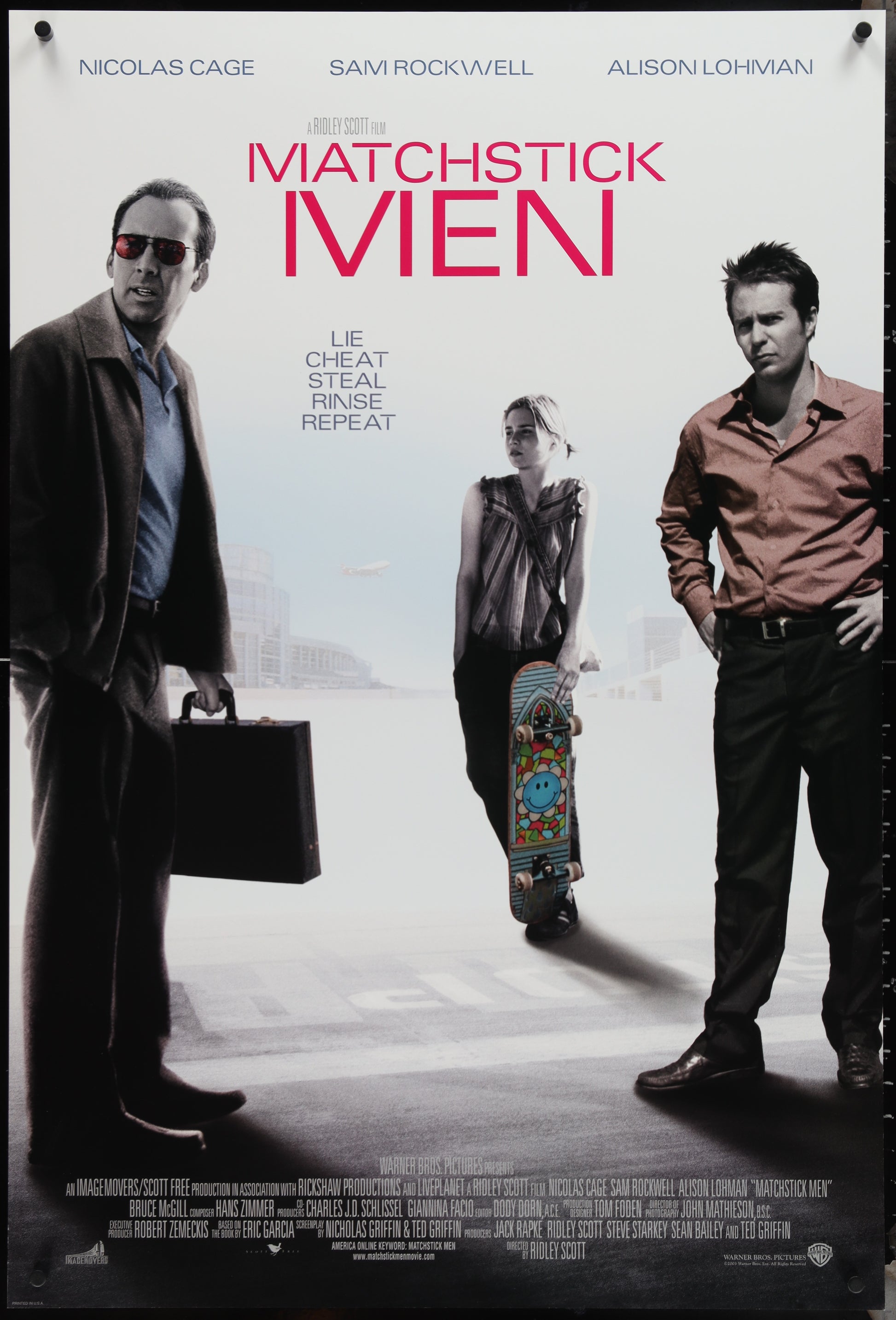 Matchstick Men (2003) Original US One Sheet Movie Poster