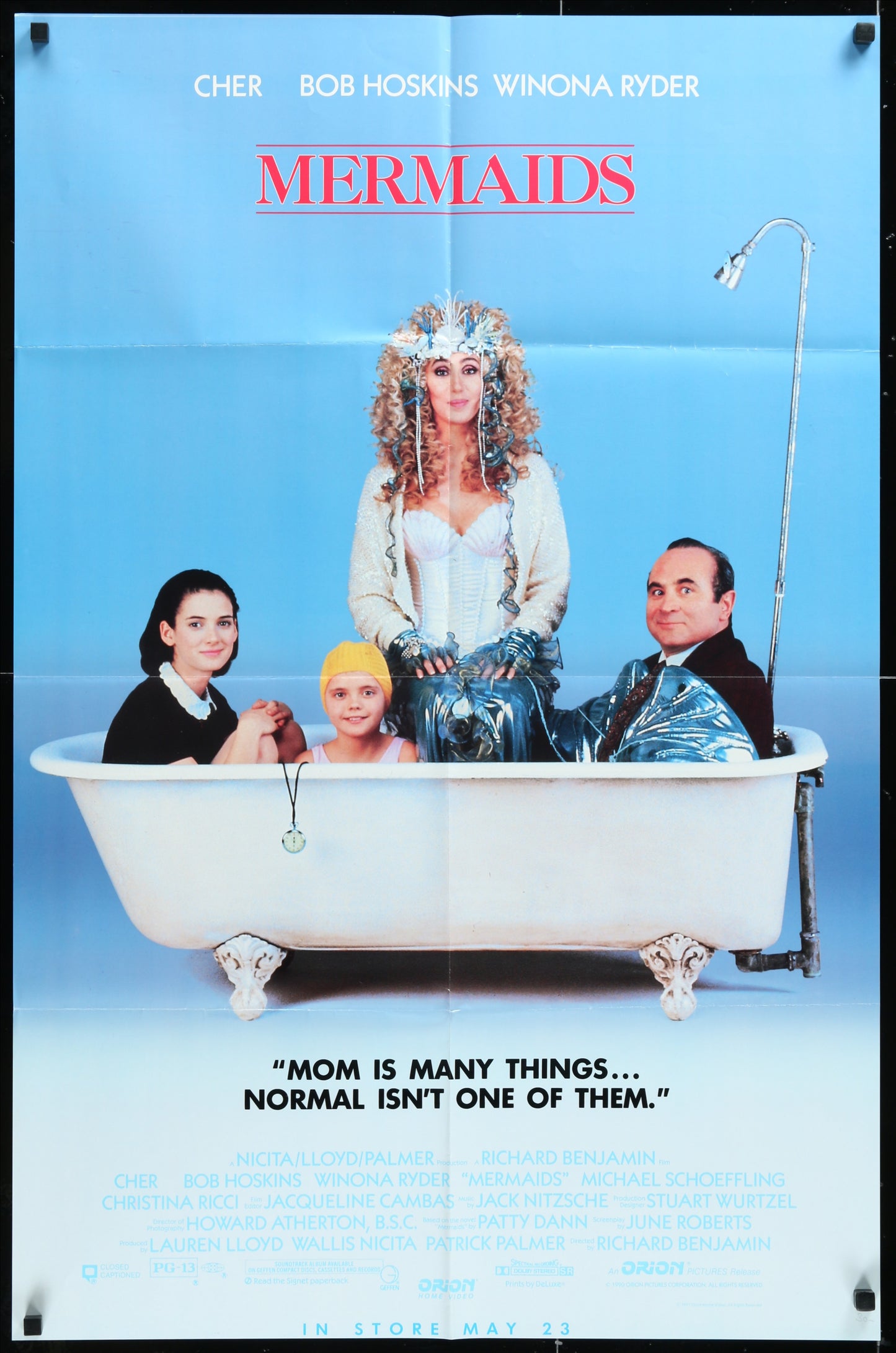 Mermaids (1990) Original US Video Store Movie Poster