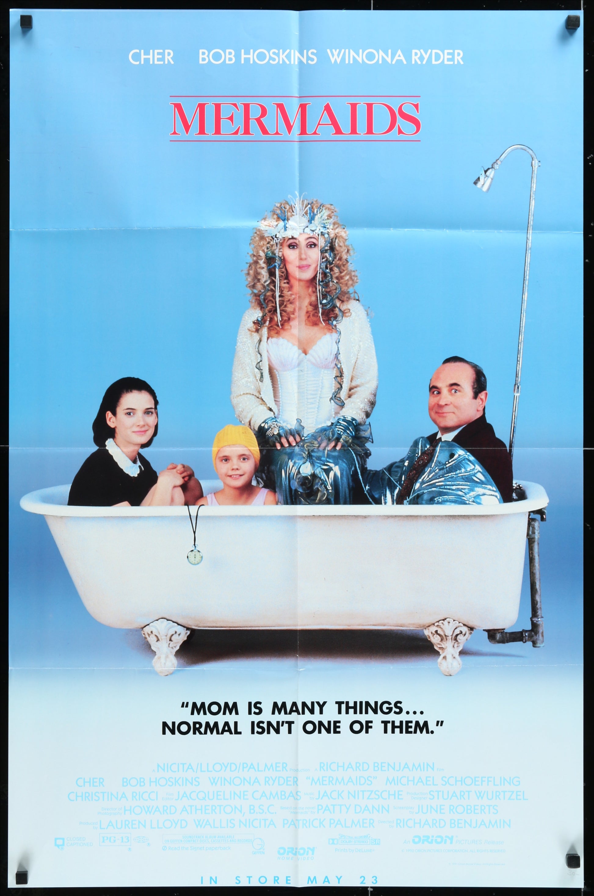 Mermaids (1990) Original US Video Store Movie Poster
