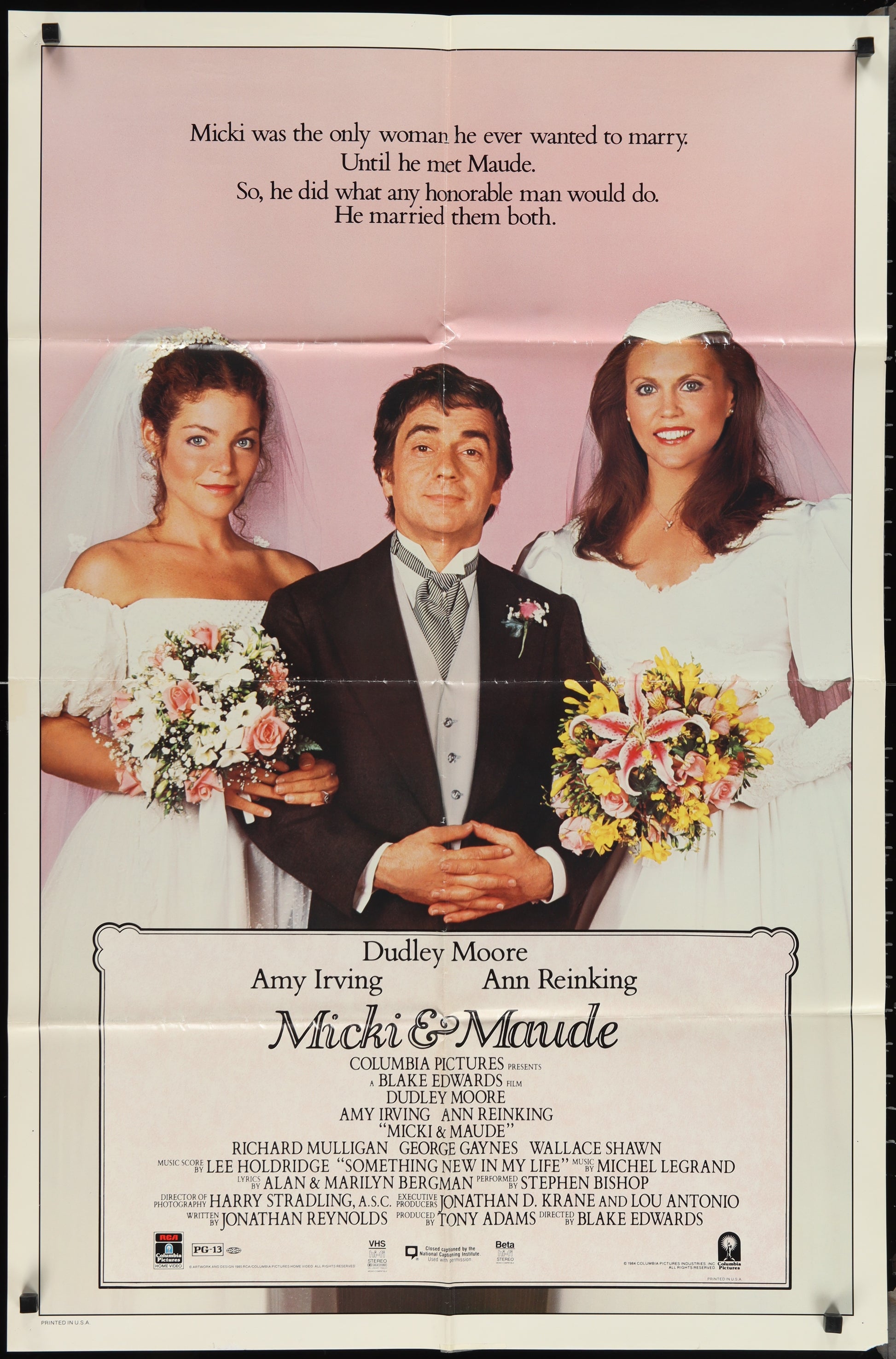 Micki And Maude (1984) Original US Video Store One Sheet Movie Poster 27 x 41