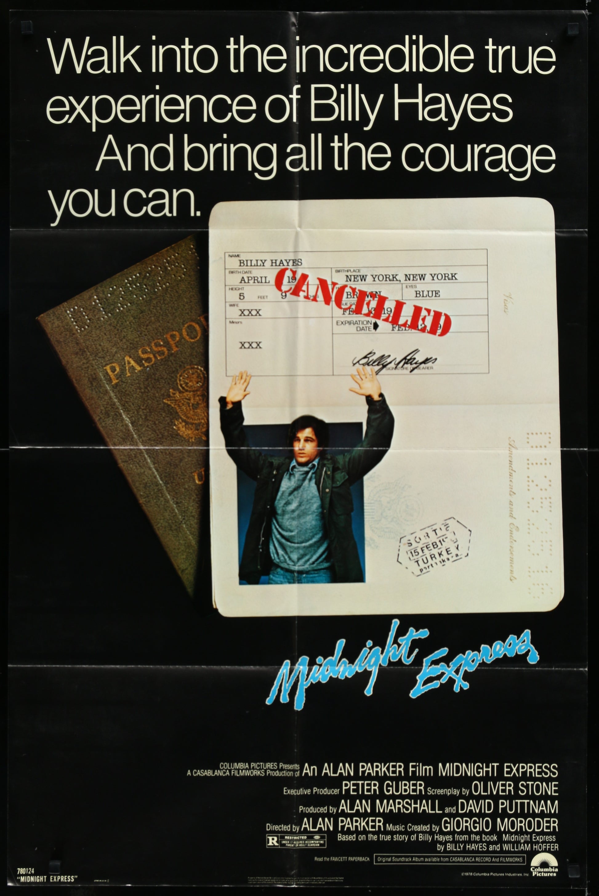 Midnight Express (1978) Original US One Sheet Movie Poster