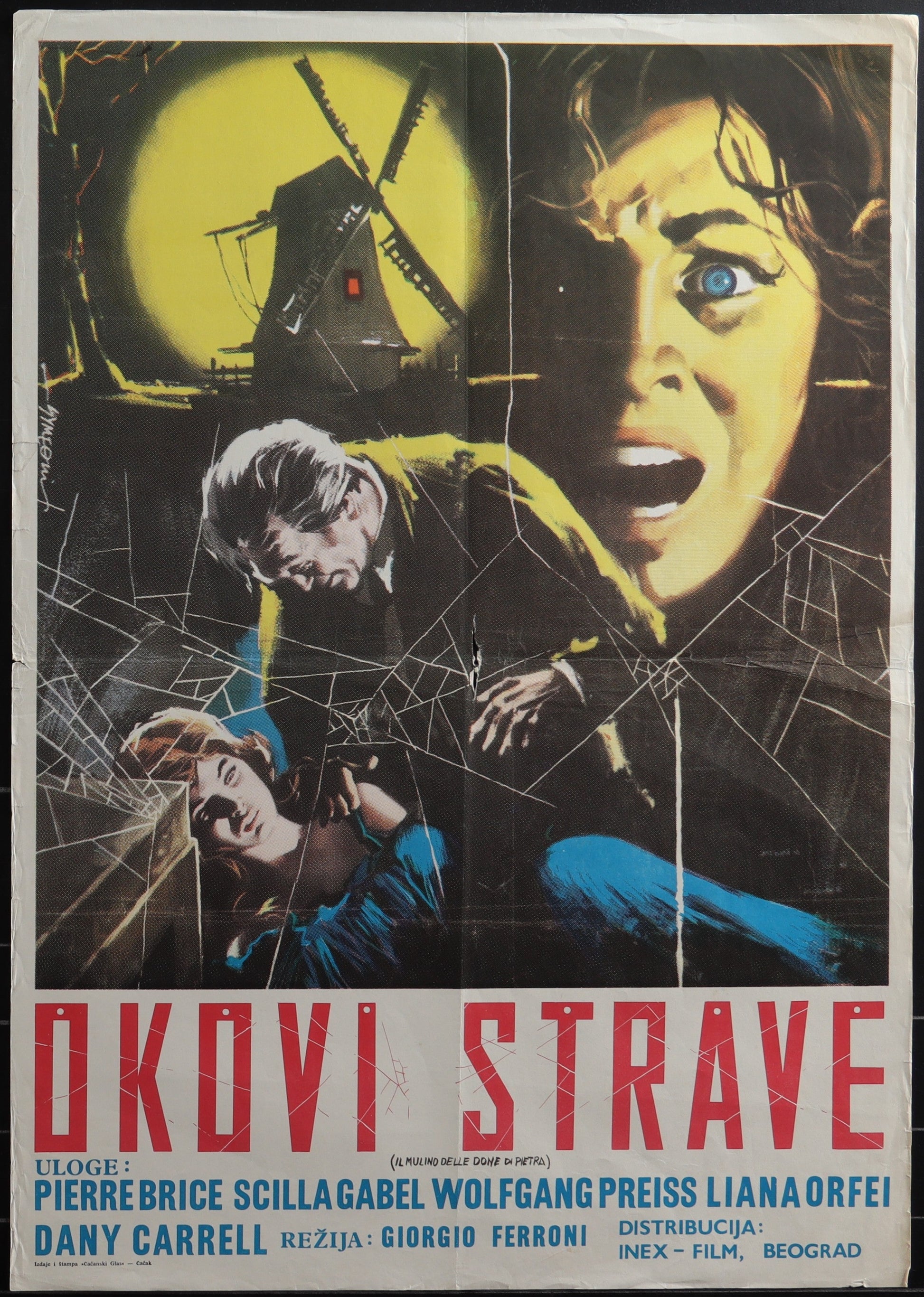 Mill Of The Stone Women (1963) Original Yugoslav Movie Poster