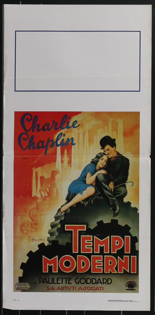 Modern Times (Undated RR) Original Italian Locandina Movie Poster