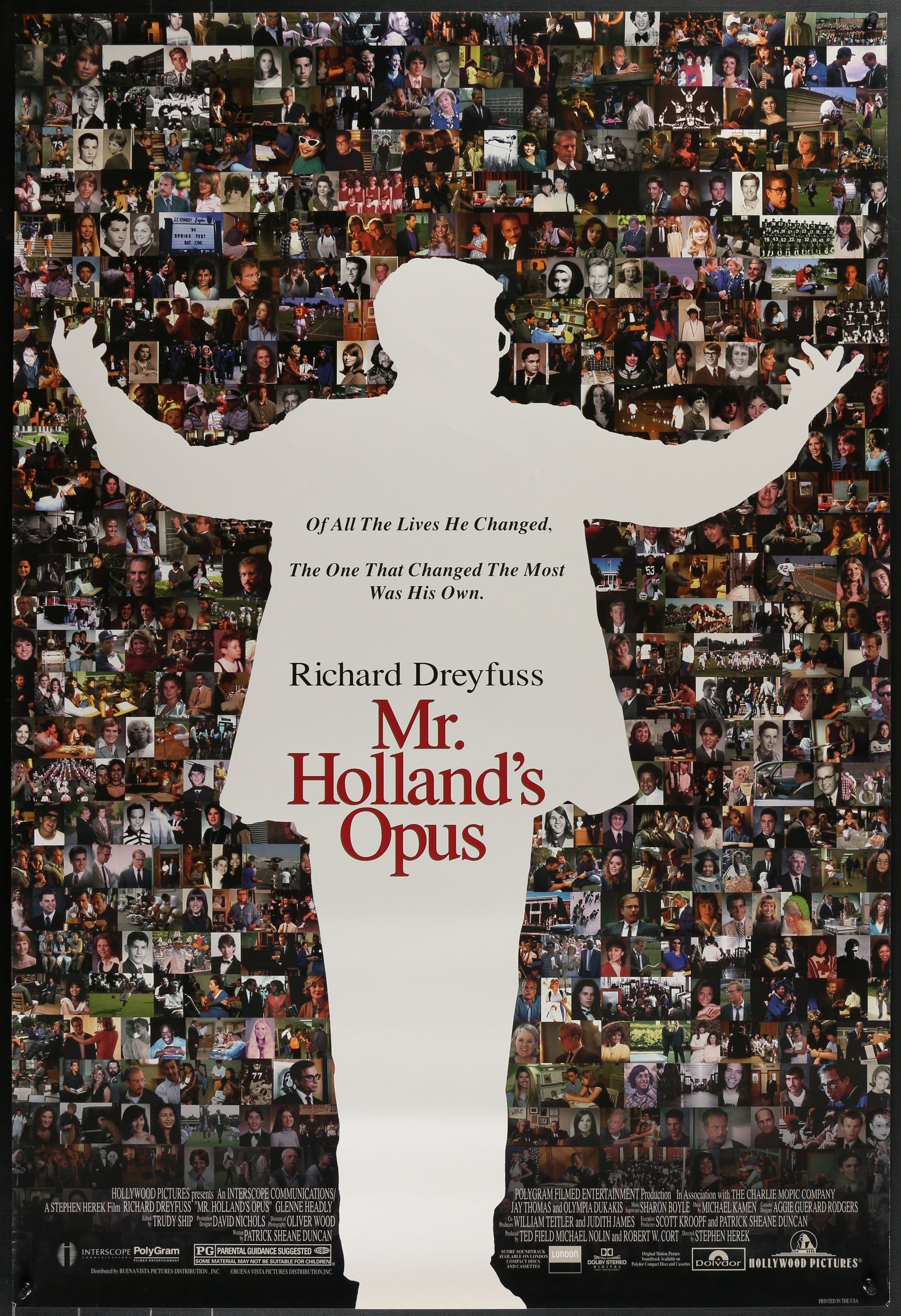 Mr. Holland's Opus (1995) Original US One Sheet Movie Poster 27 x 40