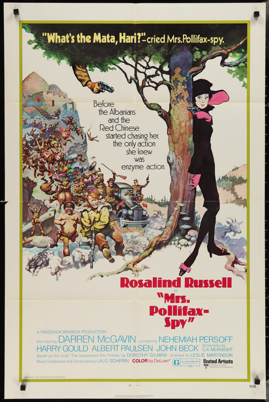 Mrs. Pollifax - Spy (1971) Original US One Sheet Movie Poster