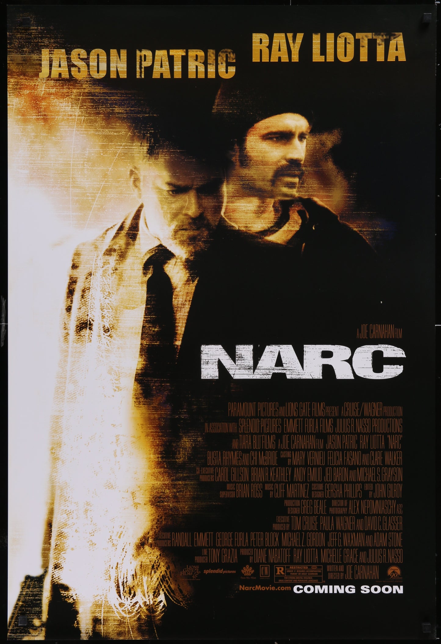 Narc (2002) Original US One Sheet Advance Movie Poster 27 x 40