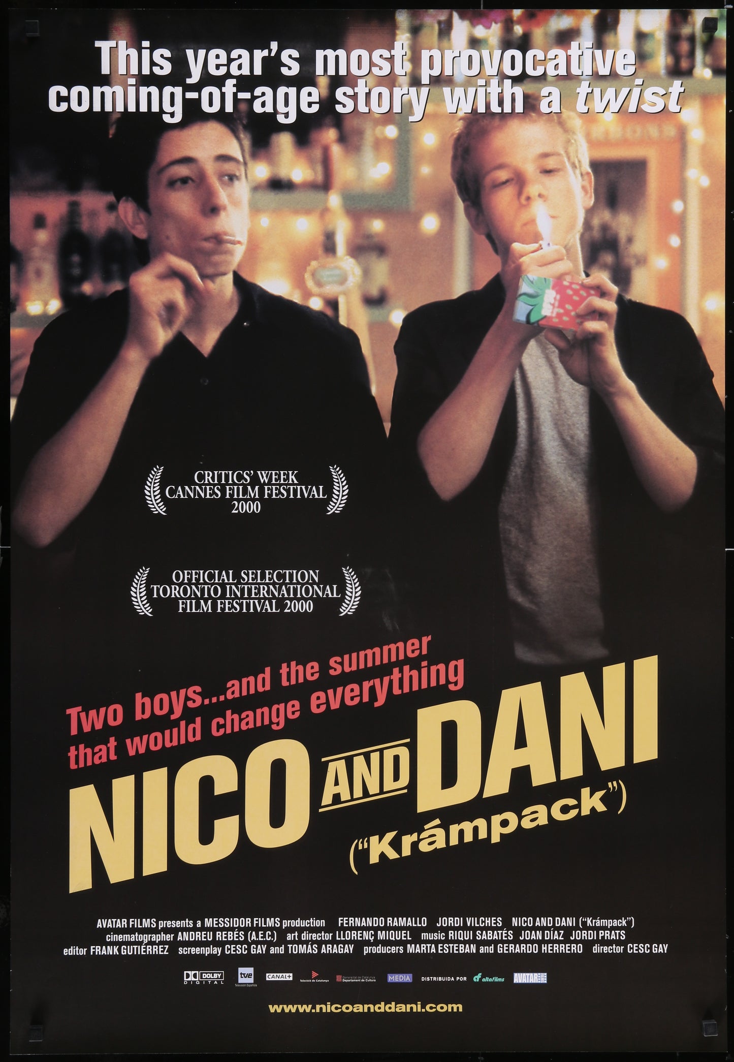 Nico and Dani (2001) Original US One Sheet Movie Poster 26¾ x 39