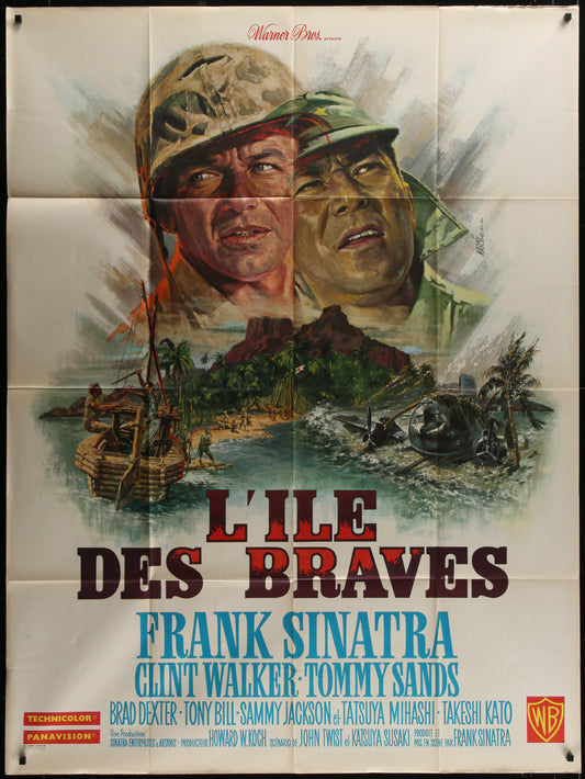 None But the Brave (1965) Original French Grande Movie Poster