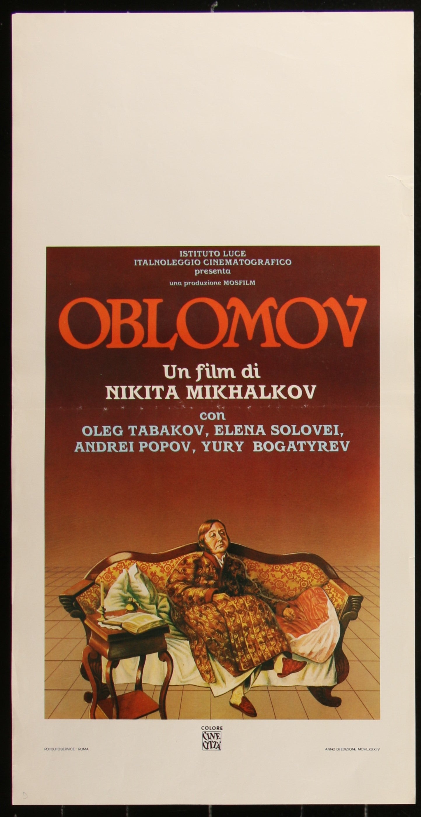 Oblomov (1980) Original Italian Locandina Movie Poster 34 x 70 cm