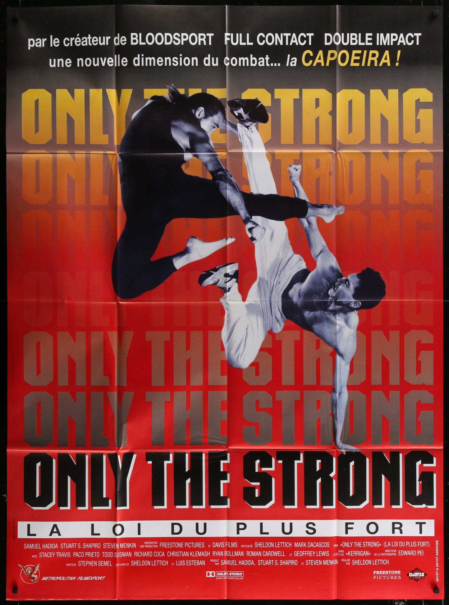 Only the Strong (1995) Original French Grande Movie Poster 116 x 156 cm