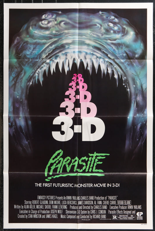 Parasite (1982) Original US One Sheet Movie Poster 27x41