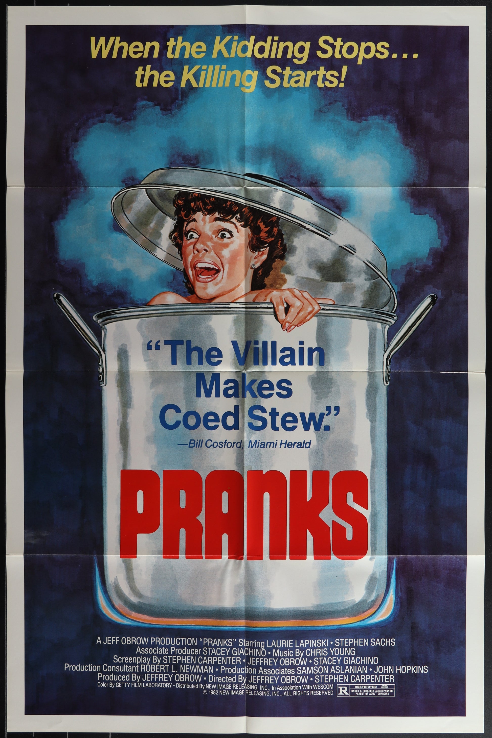 Pranks (1982) Original US One Sheet Movie Poster 27 x 41