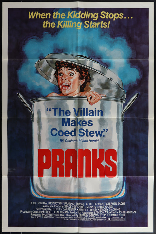 Pranks (1982) Original US One Sheet Movie Poster 27 x 41