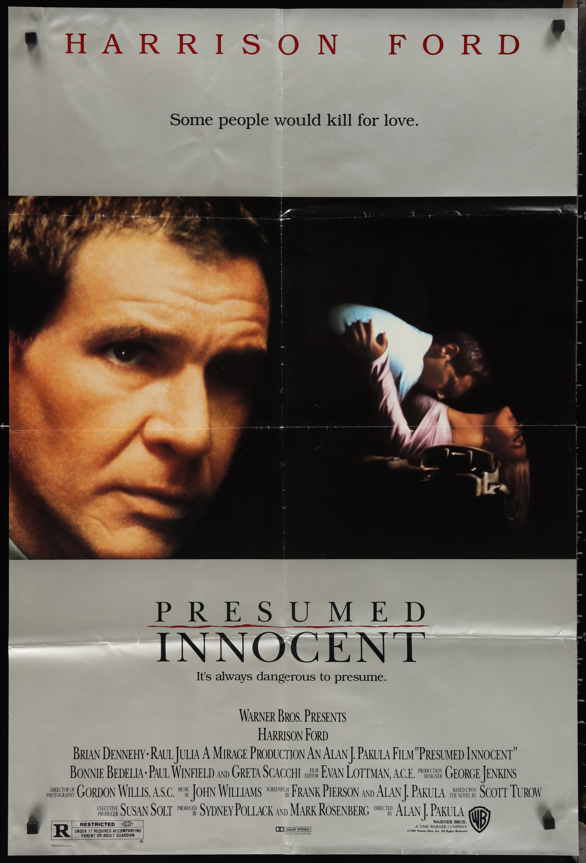 Presumed Innocent (1990) Original US One Sheet Movie Poster