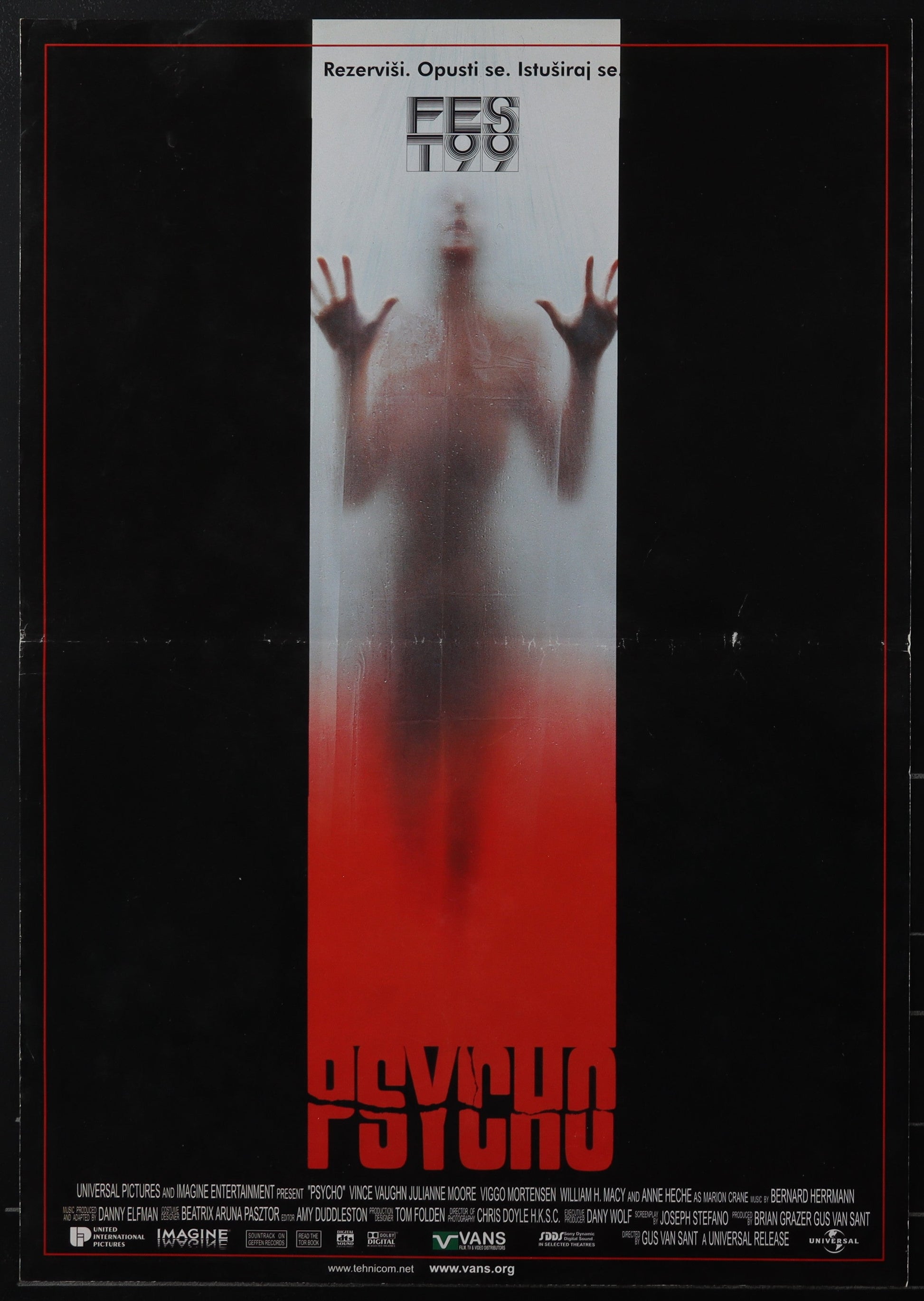 Psycho (1998) Original Yugoslav Movie Poster