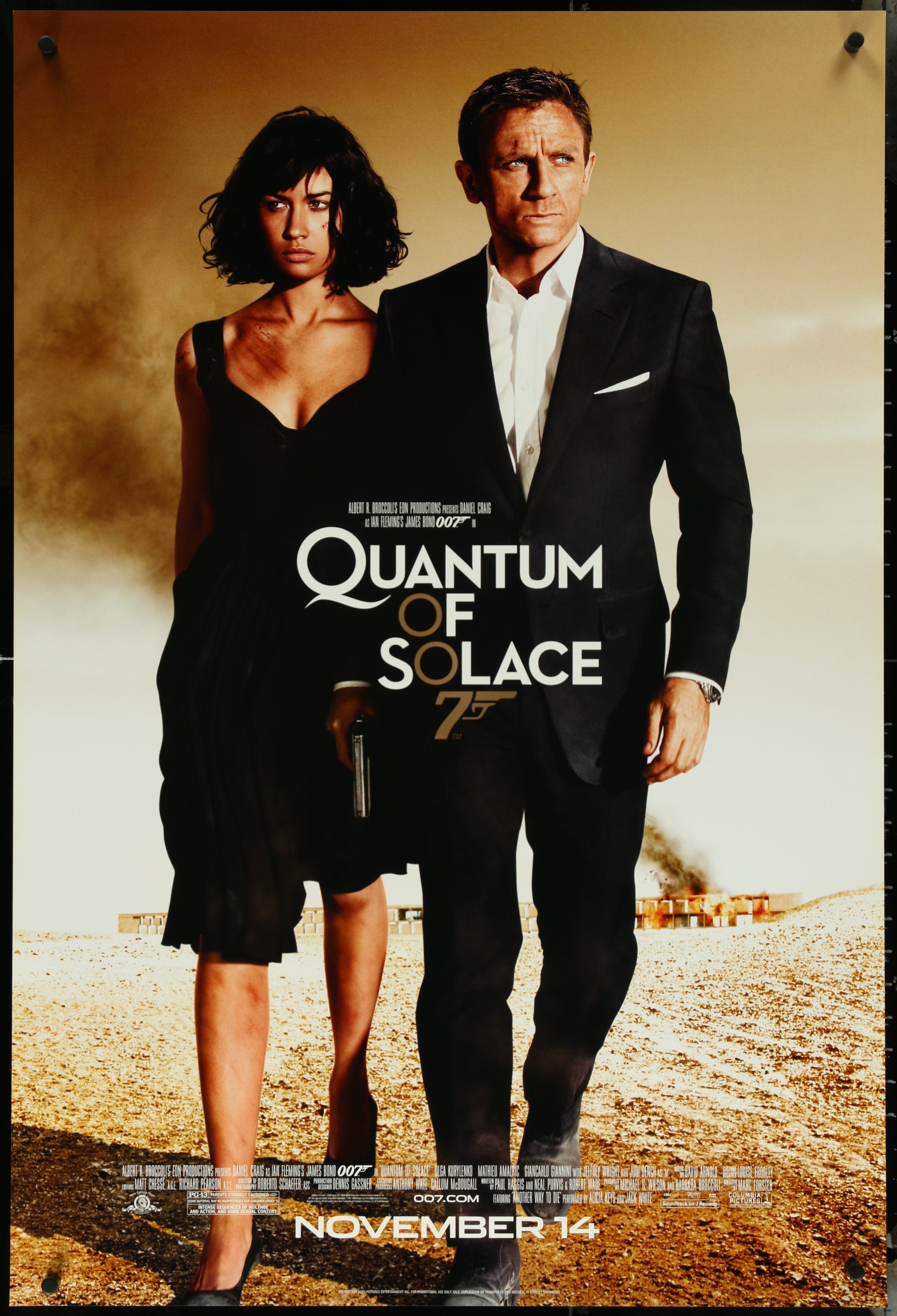 Quantum Of Solace (2008) Original US One Sheet Movie Poster James Bond 007