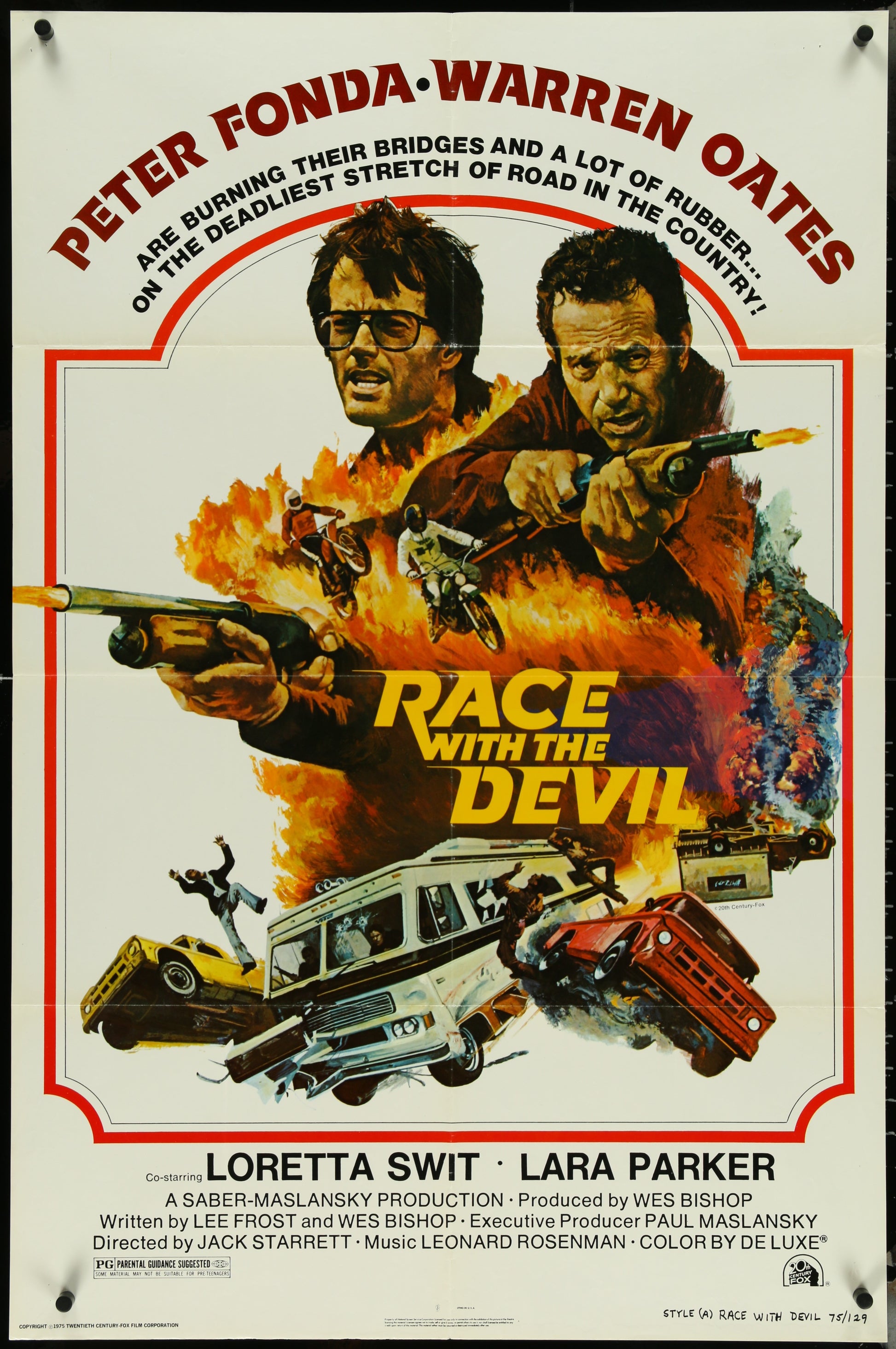 Race With The Devil (1975) Original US One Sheet Movie Poster