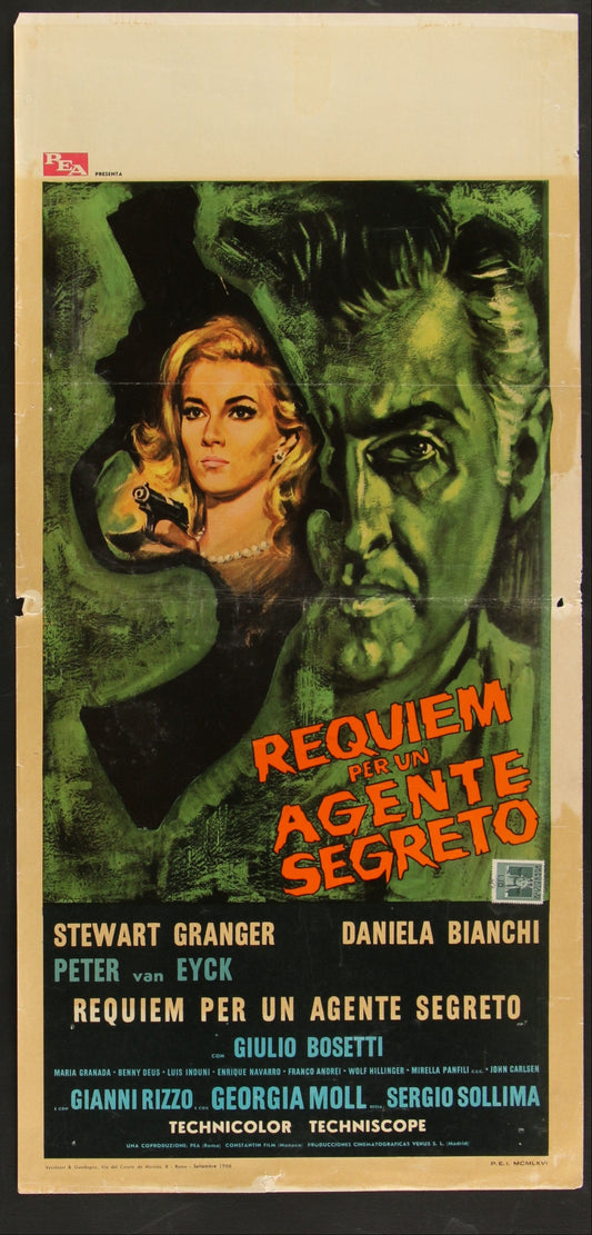 Requiem For A Secret Agent (1967) Original Italian Locandina Movie Poster