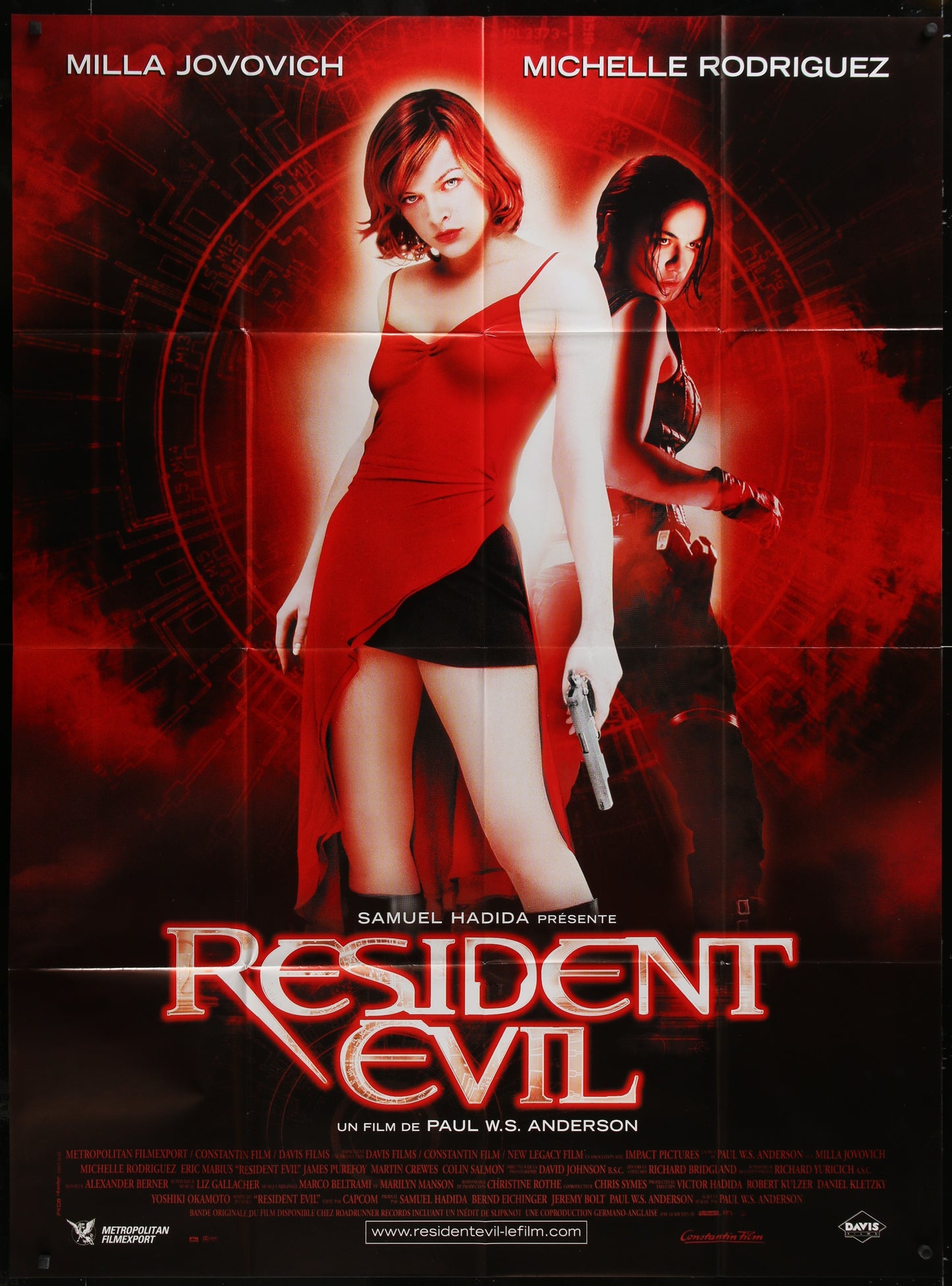 Resident Evil (2002) Original French Grande Movie Poster 45 1/2 x 62