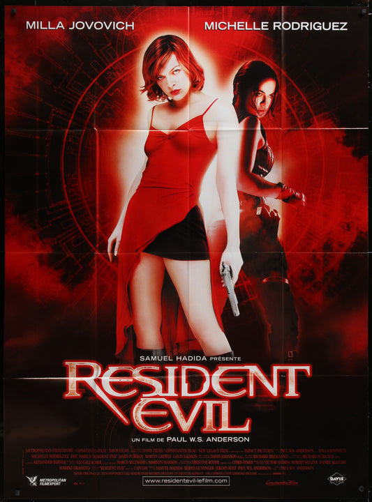 Resident Evil (2002) Original French Grande Movie Poster 45 1/2 x 62